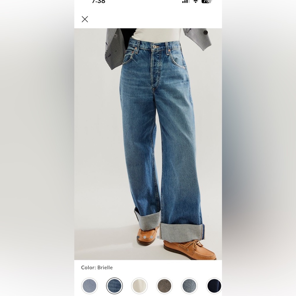 Citizens of Humanity Cropped baggy jean 26